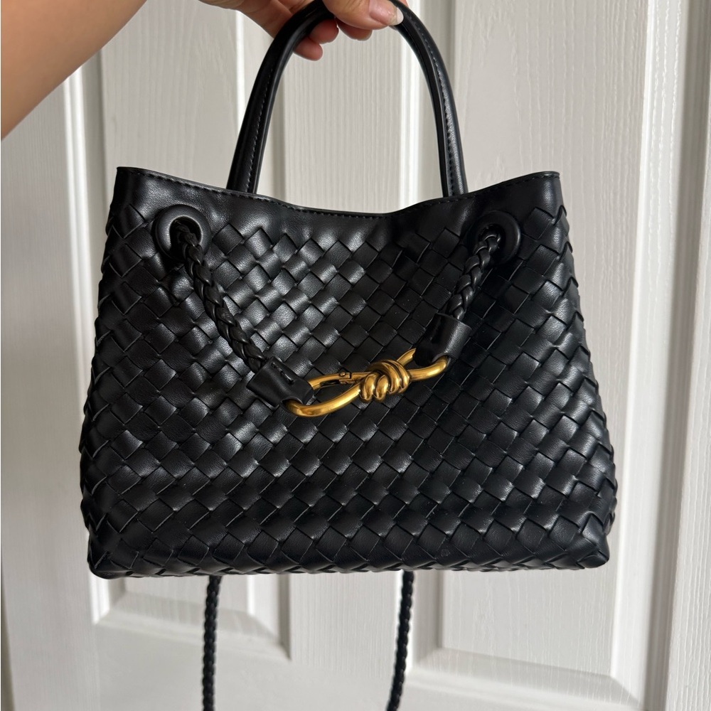 Black Bottega Andiamo Inspired Bag - Picture 5 of 11